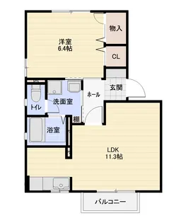グランツ【1階】の間取り