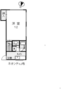 ネオシティ881【2階】の間取り