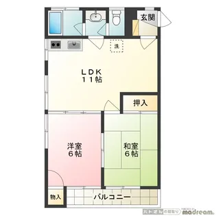 南立マンション【2階】の間取り