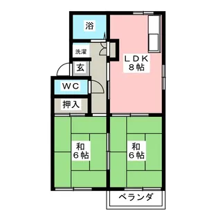 コーポ神田【2階】の間取り