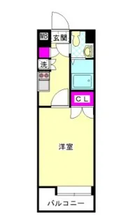 ダイナコートエスタディオレシェンテ【3階】の間取り