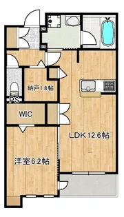 TWIN ROCKS N~ツインロックス エヌ~【3階】の間取り
