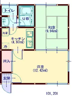 シンフォニーハイツ【1階】の間取り