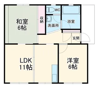 広池ハイツ【3階】の間取り