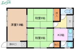 三重県桑名市大字北別所【一戸建】の間取り
