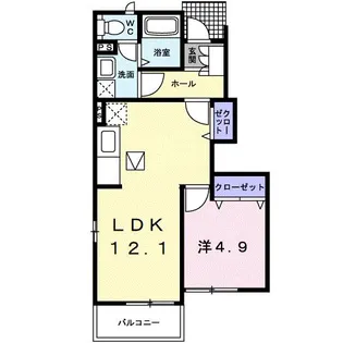 カナーレII【1階】の間取り