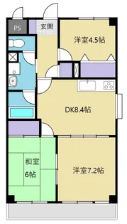 プレジデント六丁の目【1階】の間取り