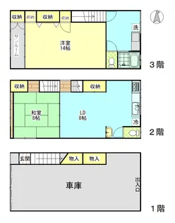 新潟県上越市大町4【一戸建】の間取り