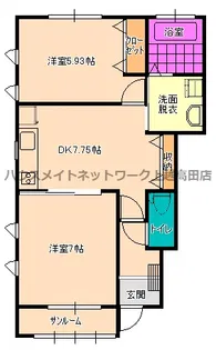 リヴェール【1階】の間取り