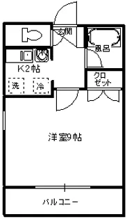 第2ヴィラ高精【5階】の間取り