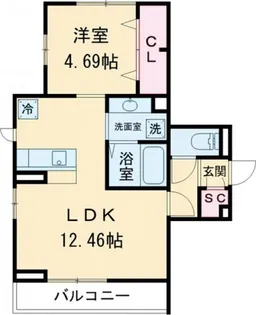 ボナール【3階】の間取り