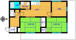 ハイツK&T【2階】の間取り