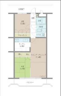 Mハイツ【4階】の間取り