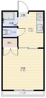 グリーンハイツ【2階】の間取り