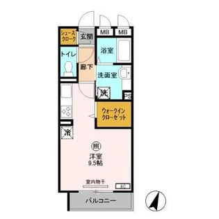 ロイジェントパークスレイクタウン I【3階】の間取り