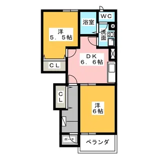 ラフォンテーヌ【1階】の間取り