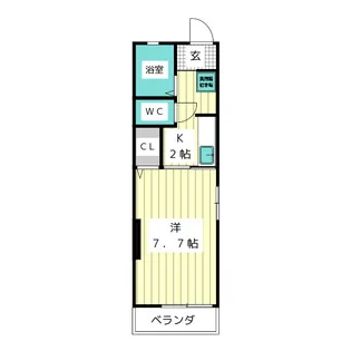 ハピネス【1階】の間取り