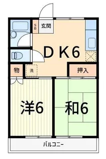伸光ハイム【2階】の間取り