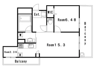 ビバシティ長崎ミッドマークスクエア【12階】の間取り