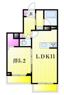 フォンターナYU【2階】の間取り