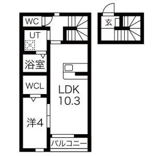 シャルマンヴィラ吉岡【2階】の間取り
