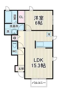 メジュールD棟【1階】の間取り
