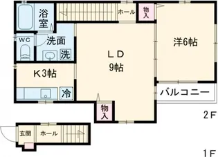大阪府大東市北条1【アパート】の間取り