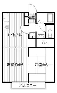 プレステージ21B【1階】の間取り