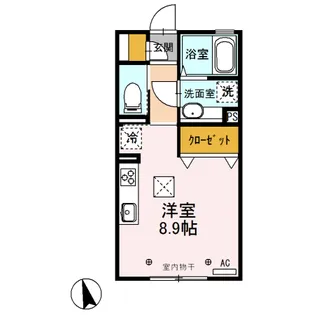 群馬県太田市南矢島町【アパート】の間取り