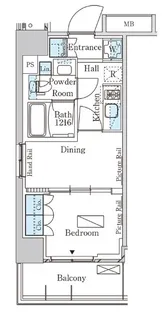 神奈川県横浜市中区富士見町【マンション】の間取り