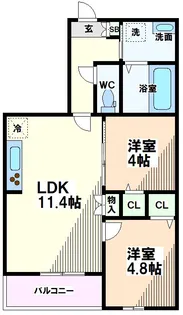 東京都日野市多摩平6【マンション】の間取り