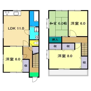 高知県高知市介良乙【一戸建】の間取り