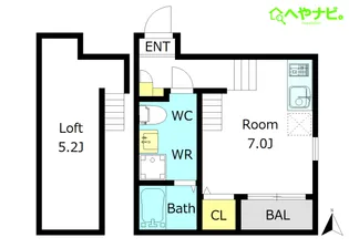 愛知県名古屋市東区筒井2【アパート】の間取り