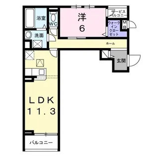 大阪府泉佐野市笠松1【アパート】の間取り