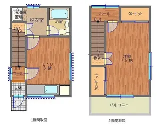 茨城県石岡市鹿の子2【一戸建】の間取り