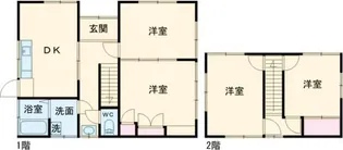 広島県東広島市黒瀬町市飯田【一戸建】の間取り