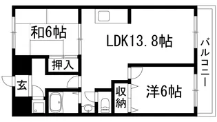 第五中村マンション【3階】の間取り