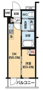 ハーモニーレジデンス中野NORTH ARAI【2階】の間取り