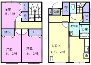 ライフコート105の間取り