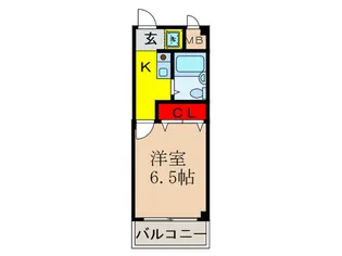 ラポ-ル吹田【4階】の間取り