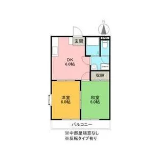 第6磯部コーポ【4階】の間取り