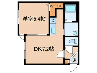 ホロムア美園【2階】の間取り