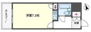 1Rの間取り画像