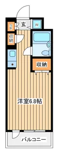 1Rの間取り画像