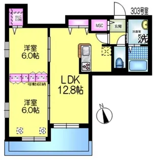 メゾン ハーモニー【3階】の間取り