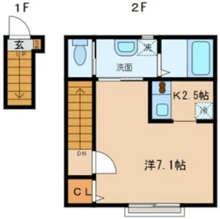 ノーススクエア【2階】の間取り