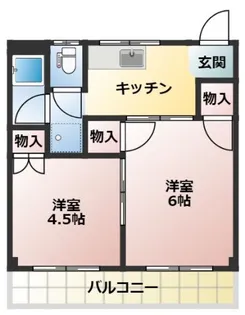 桂マンションI【3階】の間取り