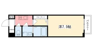 アーバングリーン甲子園(アーデン甲子園)【8階】の間取り