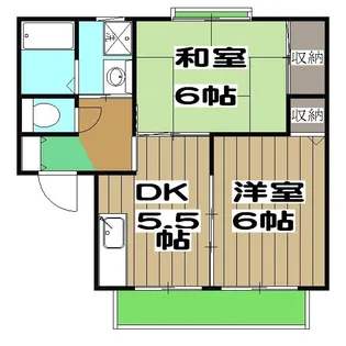 セジュール西山【2階】の間取り