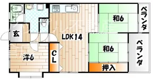 エメラルドマンション大門【4階】の間取り